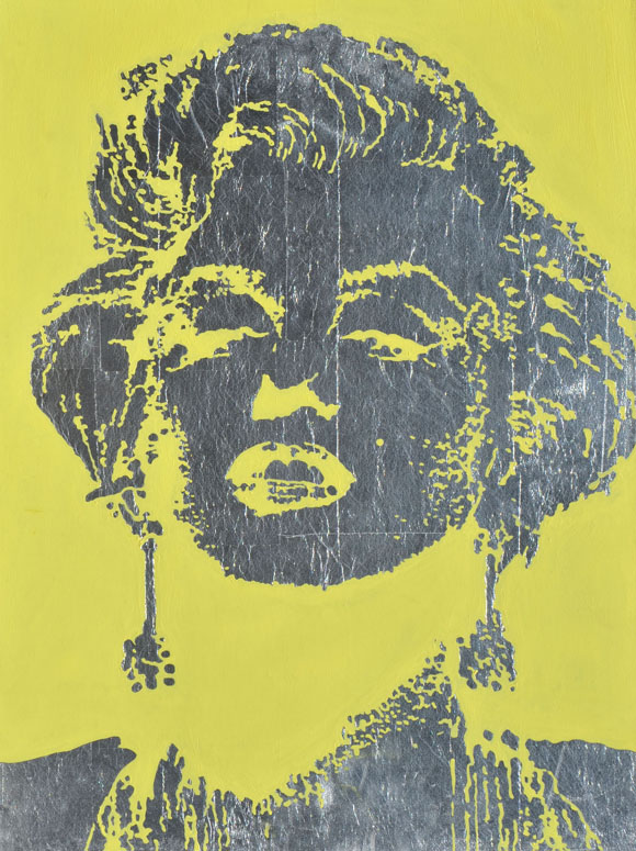 Martin von Ostrowski: Königin Luise gelb, 1993, Öl auf Leinwand, 60 x 45 cm