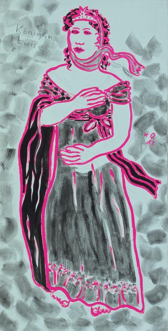 Martin von Ostrowski: Königin Luise, 1983, Öl auf Leinwand, 120 x 80 cm
