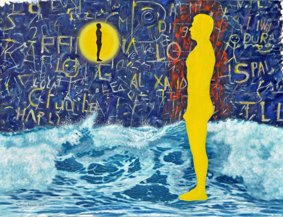 Martin von Ostrowski: Meereswelle 2012, Öl auf Leinwand, 115 x 150 cm