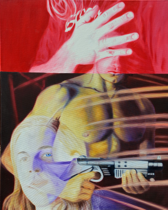 Martin von Ostrowski: Romeo, 1995, Öl auf Leinwand, 105 x 85 cm