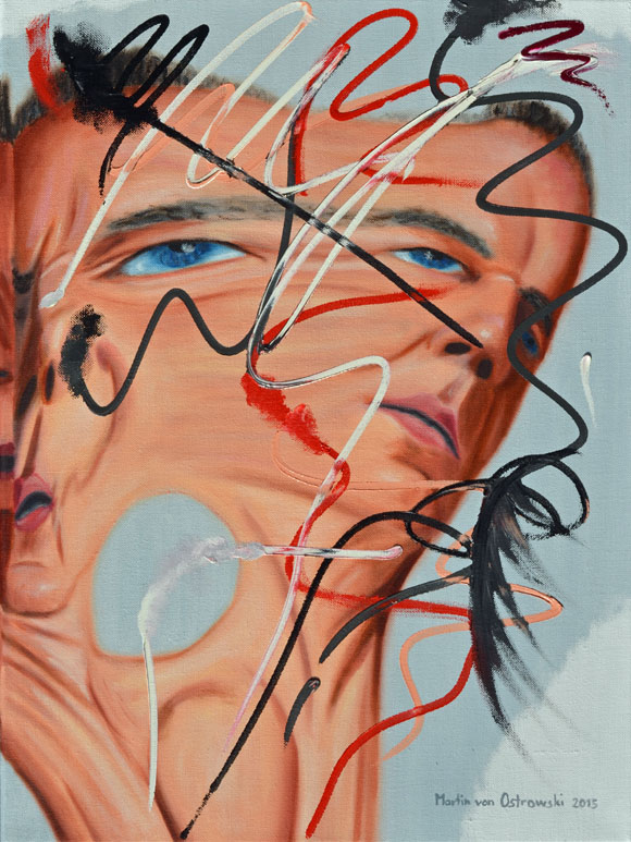 Martin von Ostrowski: Zerrselbst, 2015, Öl auf Leinwand, 60 x 45 cm