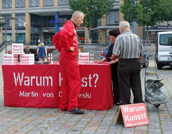  Martin von Ostrowski: Warum Kunst? Köln-Mülheim, 3. September 2005, Foto: Jürgen Bahr