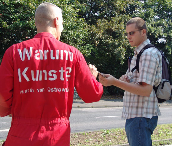  Martin von Ostrowski: Warum Kunst? Köln-Mülheim, 3. September 2005, Foto: Jürgen Bahr