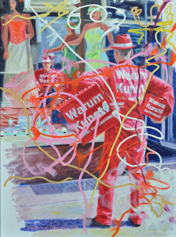 Martin von Ostrowski: Warum Kunst?, 2006, Öl auf Leinwand, 80 x 60 cm